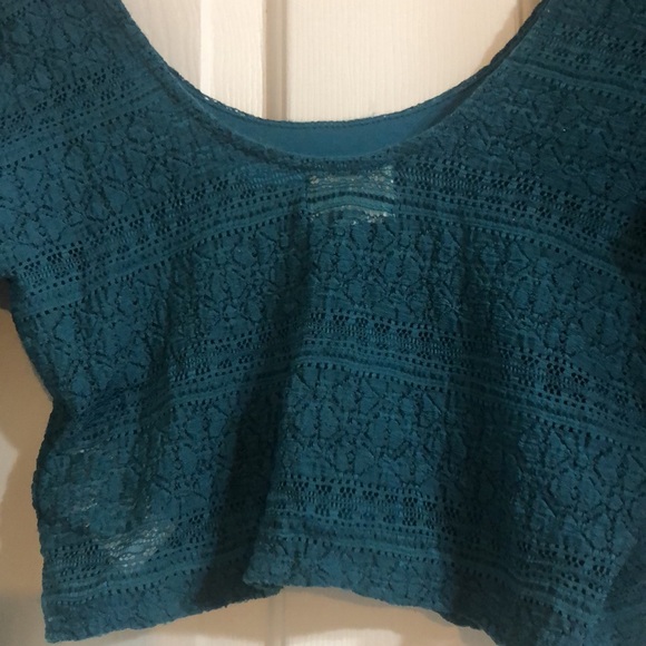 PINS AND NEEDLES Long Sleeve Crop Top Size L - Picture 5 of 8